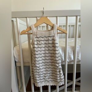 OshKosh B'gosh Cream Dress with Black Waves